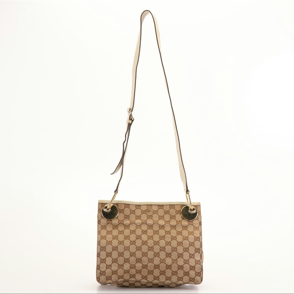Gucci Eclipse Canvas Shoulder Bag - image 1